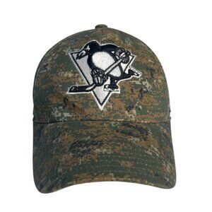 Reebok NHL Pittsburgh Penguins Hat Cap Size S/M Camouflage